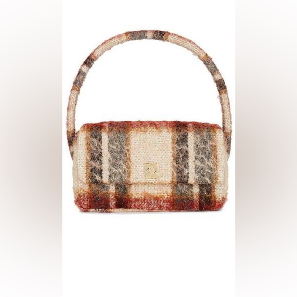 Anine Bing Nico Bag in Fuzzy Plaid